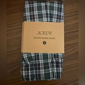 NWT J. Crew Men's Navy Plaid Boxer Shorts